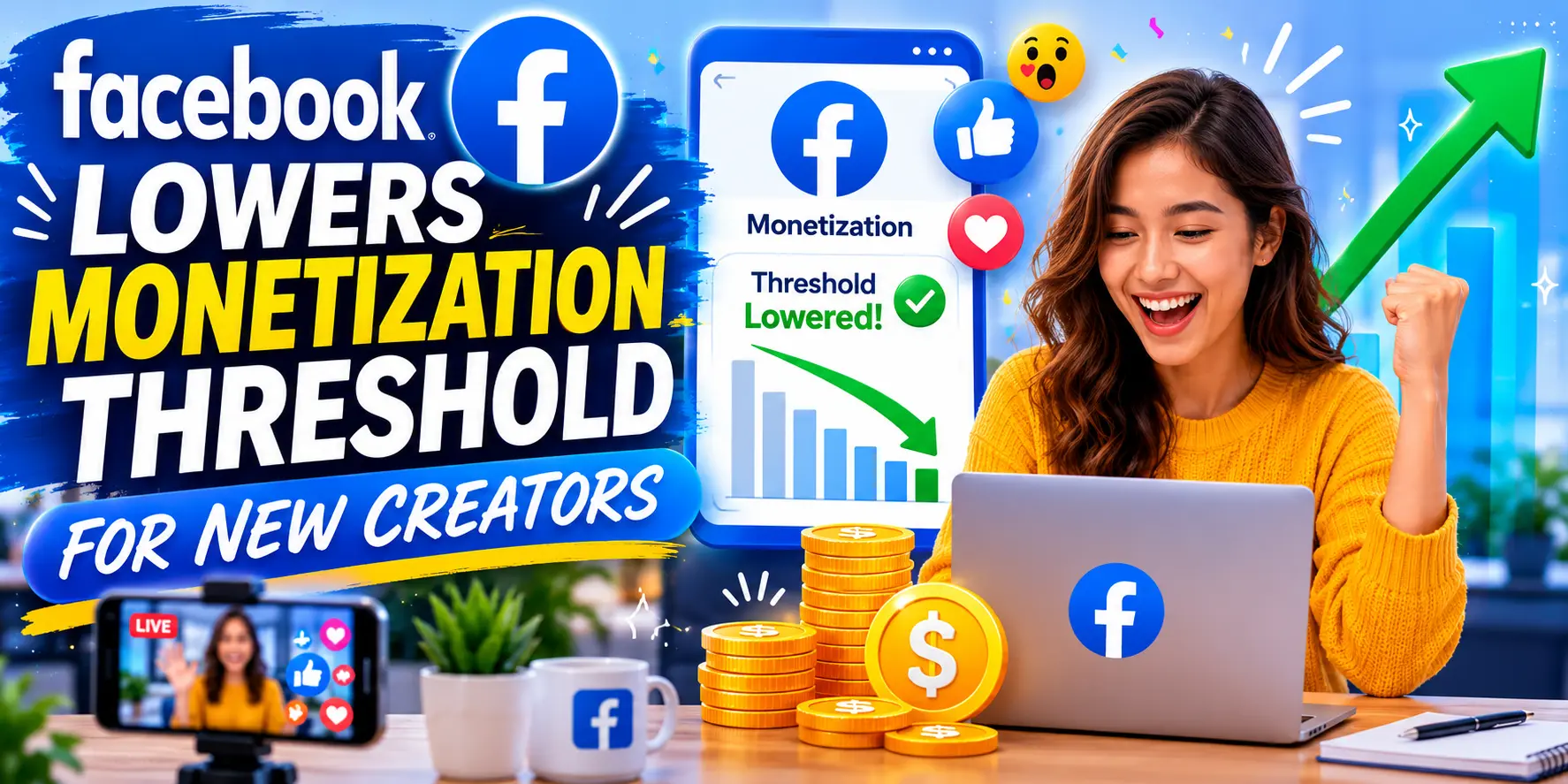 Facebook Monetization 2025: New Lower Thresholds Guide